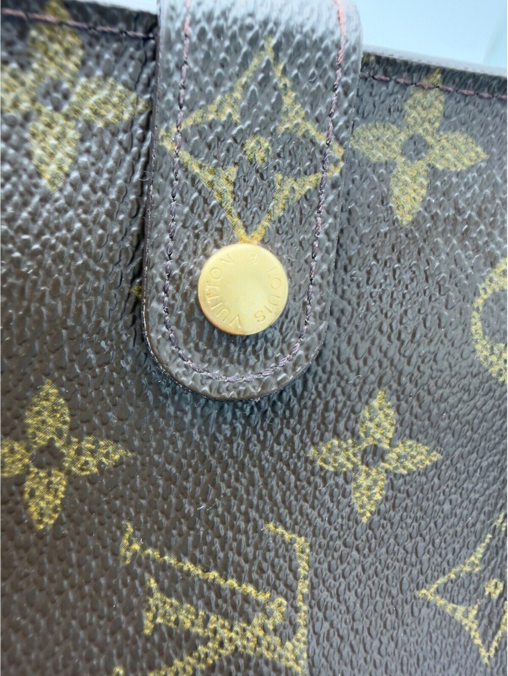 Authentic Vintage Louis Vuitton LV Monogram Compact Zip Bifold Wallet Dust Bag - Picture 2 of 15